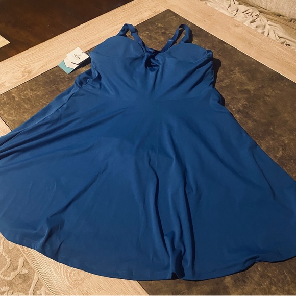 Tennis Dress with Shorts Underneath Workout Built-in Bra Athletic Golf Dress - Picture 8 of 12